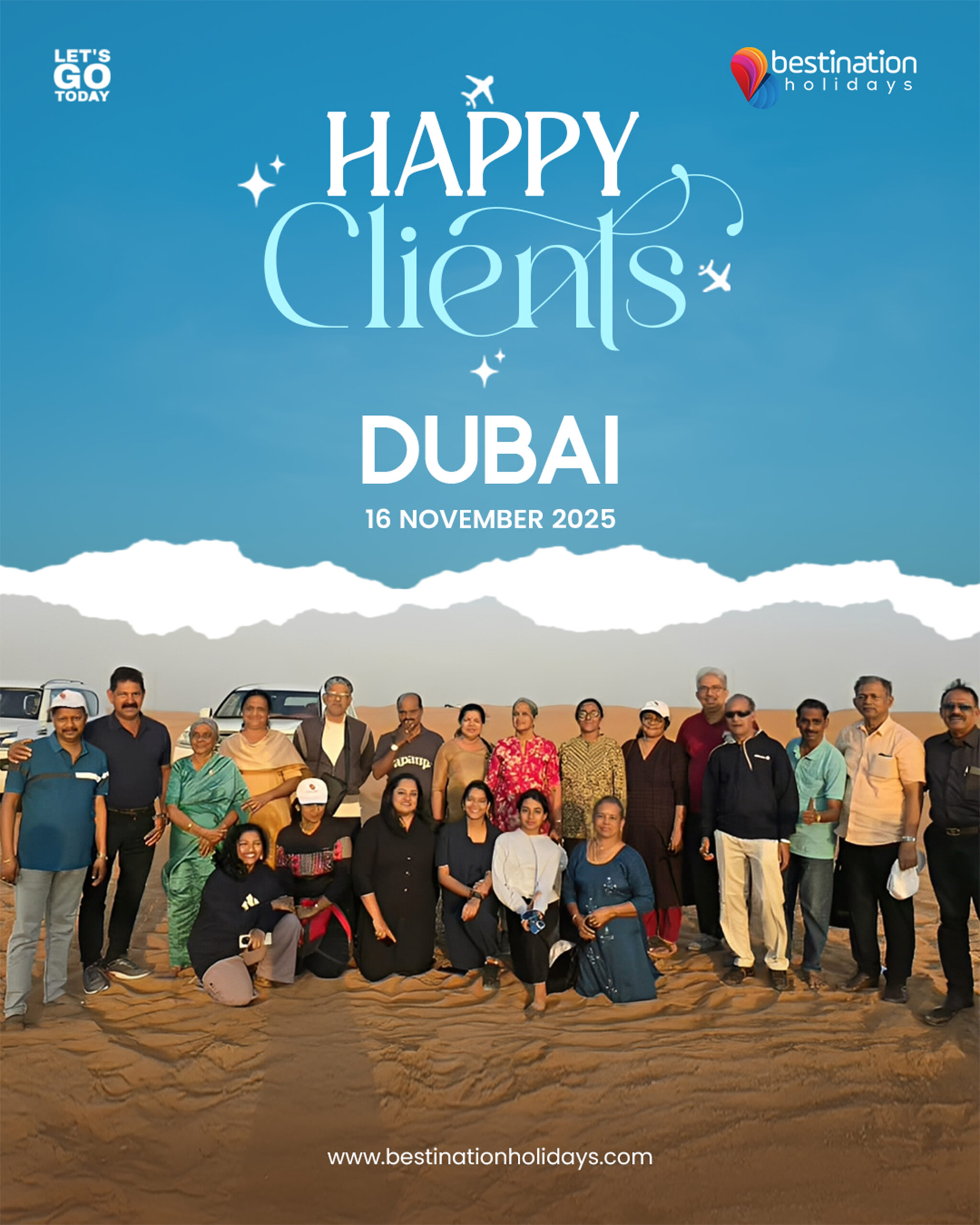 bestination holidays dubai happy clients